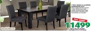 DavinvciDecor 7 Piece Monza & Glamour Diningroom Suite