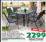 H&H Collection 7 Stuk Samba Patio Stel
