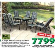 H&H Collection 10-Piece Wellington Patio Suite