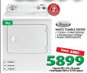 Whirlpool 9Kg White Tumble Dryer 3SWED4800YQ