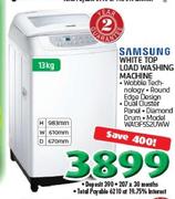 Samsung 13Kg White Top Load Washing Machine WA13F5S2UWW