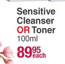 Celltone Sensitive Cleanser Or Toner-100ml Each