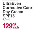 IQ South African Dermatologist Developed Ultra Even Corrective Care Day Cream SPF15-50ml Each
