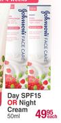 Johnson's Even Complex Day SPF15 Or Night Cream-50ml Each