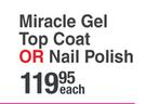 Sally Hansen Miracle Gel Top Coat Or Nail Polish-Each