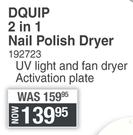 Dquip 2 In 1 Nail Polsh Dryer