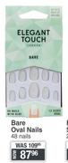 Elegant Touch Bare Oval Nails 48 Nails