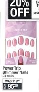 Elegant Touch Power Trip Shimmer Nails 24 Nails