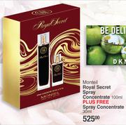 Monteil Royal Secret Spray Concentrate 100ml Plus Free Spray Concentrate 30ml