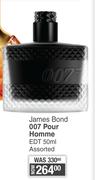 James Bond 007 Pour Homme EDT Assorted-50ml
