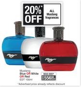 Mustang Blue Or White Or Red EDT-100ml Each