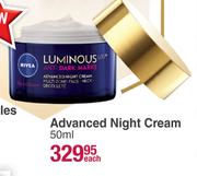 Nivea Advanced Night Cream-50ml Each