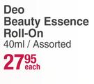 Nivea Deo Beauty Essence Assorted-40ml Each