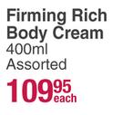 Nivea Firming Rich Body Cream Assorted-400ml Each