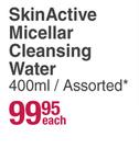Garnier Skin Active Micellar Cleansing Water Assorted-400ml Each