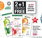Garnier Skin Active Ampoule Sheet Mask Assorted-1 Piece Each