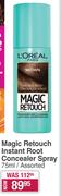 L'Oreal Paris Magic Retouch Instant Root Concealer Spray Assorted-75ml Shades)