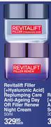 L'Oreal Revitalift Filler Replumping Care Anti-Ageing Day or Filler Renew Night Cream-50ml Each