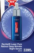 L'Oreal Revitalift Laser Pure Retinol Deep Wrinkle Night Serum-30ml Each