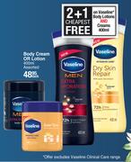 Vaseline Body Cream Or Lotion Assorted-400ml Each