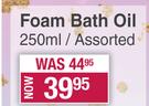 Nature's Nourishment Foam Bath Oil Assorted-250ml 