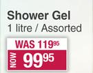 Nature's Nourishment Shower Gel Assorted-1Ltr