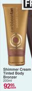 Caribbeantan Shimmer Cream Tinted Body Bronzer-200ml Each 