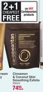 Caribbeantan Cinnamon & Coconut Skin Smoothing Exfolia-450ml Each