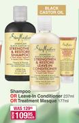 Shea Moisture Shampoo Or Leave In Conditioner 237ml Or Treatment Masque 177ml-Each