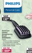 Philips Style Care Heated Straightening Brush BHH880/00