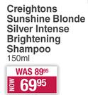 Creightons Sunshine Blonde Silver Intense Brightening Shampoo-150ml