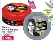 Gatsby Hairstyling Wax Assorted-75g Each