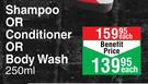 Hawkins & Brimble Shampoo Or Conditioner Or Body Wash 250ml-Each