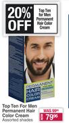 Top Ten For Men Permanent Hair Color Cream Assorted Shades