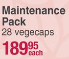 Uri Kleer Maintenance Pack 28 Vegecaps-Each