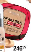L'Oreal Infaillible 4H Fresh Wear Foundation In A Powder