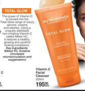 Nutri Women Total Glow Vitamin C Facial Cleanser-200ml Each