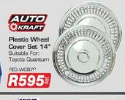 Auto Kraft Plastic Wheel Cover Set 14"