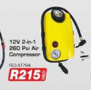 12V 2-In-1 260 Psi Air Compressor FEDAT794