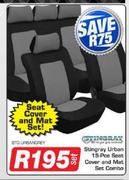 Stingray Urban 15-Pce Seat Cover And Mat Set Combo