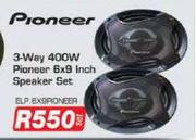 Pioneer 3 Way 400W Pioneer 6x9 Inch Speaker Set-Per Set