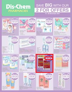 Dis-Chem : Save Big With Our 2 For Offers (13 December - 26 December 2021), page 1
