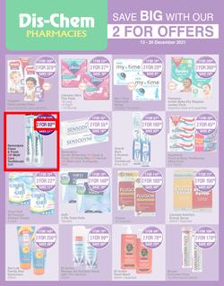 Dis-Chem : Save Big With Our 2 For Offers (13 December - 26 December 2021), page 1