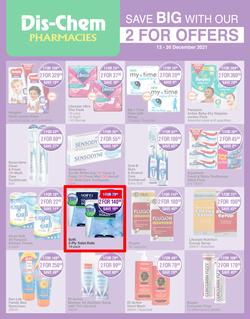 Dis-Chem : Save Big With Our 2 For Offers (13 December - 26 December 2021), page 1