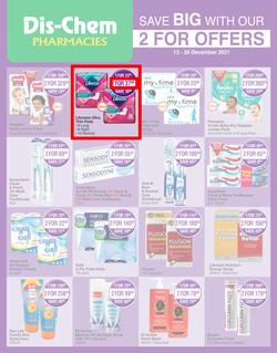 Dis-Chem : Save Big With Our 2 For Offers (13 December - 26 December 2021), page 1