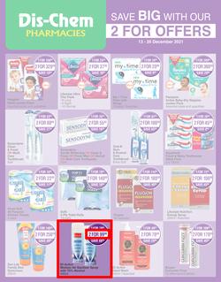 Dis-Chem : Save Big With Our 2 For Offers (13 December - 26 December 2021), page 1