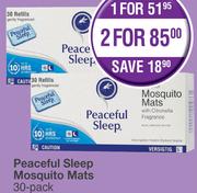 Peaceful Sleep Mosquito Mats-For 1 x 30's 