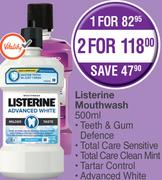 Listerine Mouthwash-For 1 x 500ml 