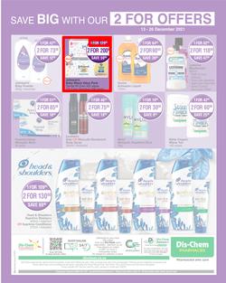 Dis-Chem : Save Big With Our 2 For Offers (13 December - 26 December 2021), page 2