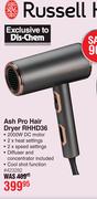 Russell Hobbs Ash Pro Hair Dryer RHHD36
